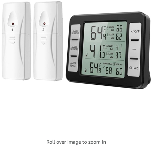 Wireless digital freezer thermometer with Wireless sensors (6) - Picture 3 of 10